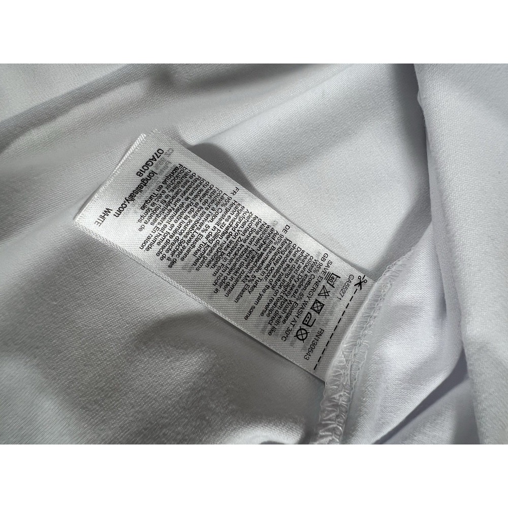 Long Tall Sally Womens XS White Short Sleeve Scoop Neck Tee White - Picture 7 of 8